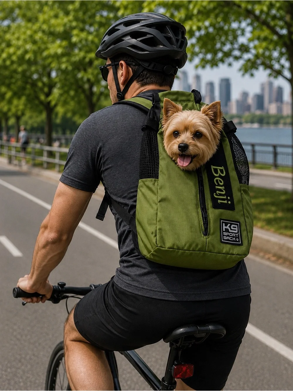 K9 Sport Sack Dog Backpack Carrier Green Hiking Gorpcore Outdoor Adventure Small